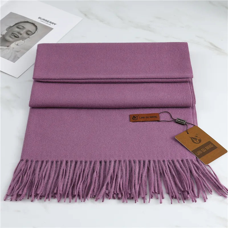 Extra Length Fringed Scarf for Women