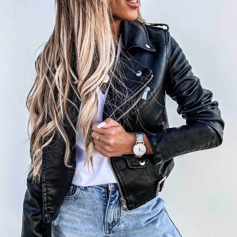 Dalí - Timeless Leather Biker Jacket