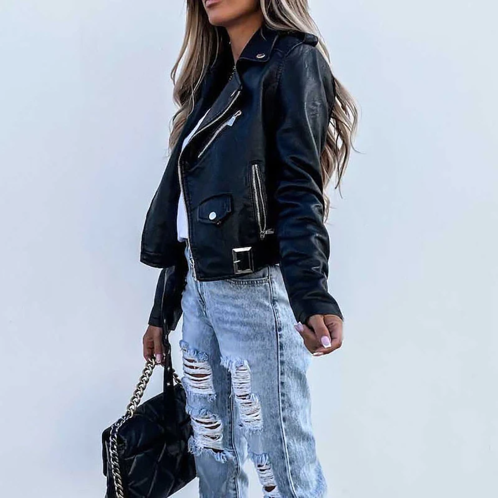 Dalí - Timeless Leather Biker Jacket