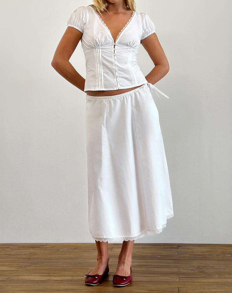Nienke - V-Neck Tailored Blouse