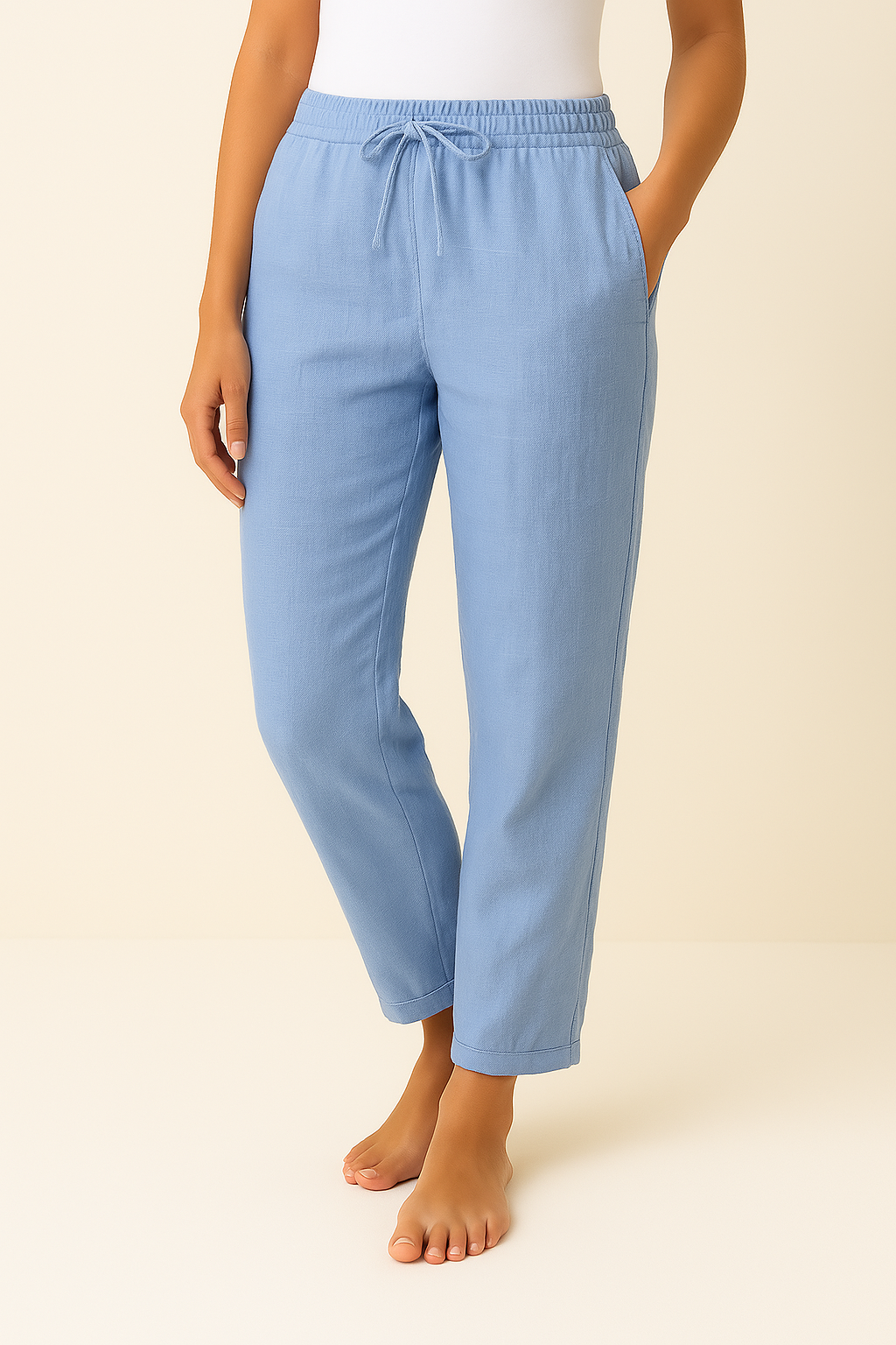 Feline | Women's Cotton Linen Trousers