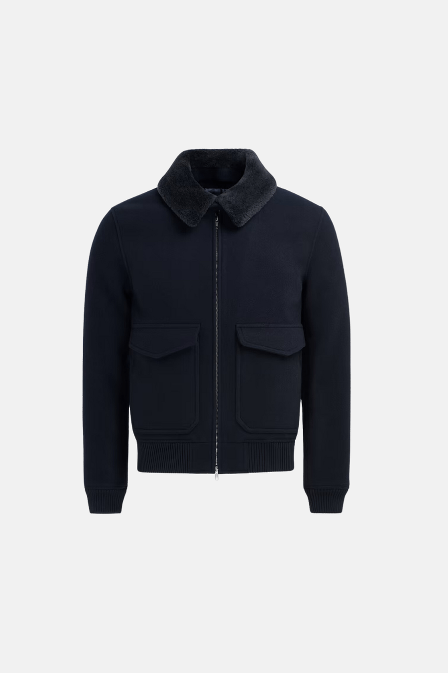 Men's Essential Blue Winter Bomber Jacket - Regular Fit - Puento Fortade TP 20