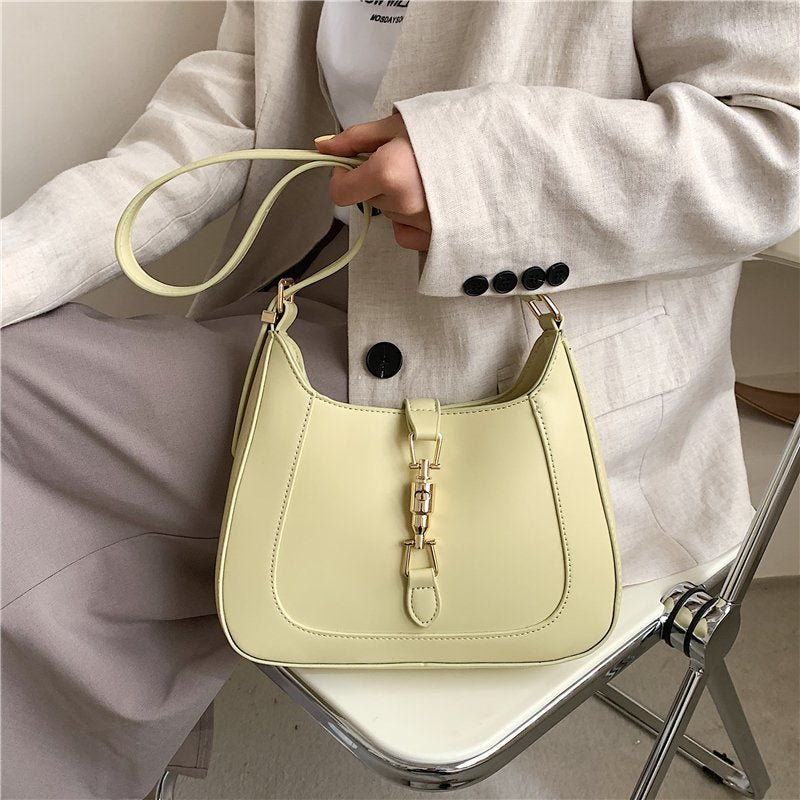 Retro Baguette Shoulder Bag