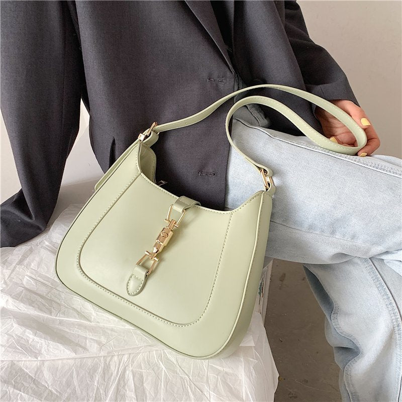 Retro Baguette Shoulder Bag