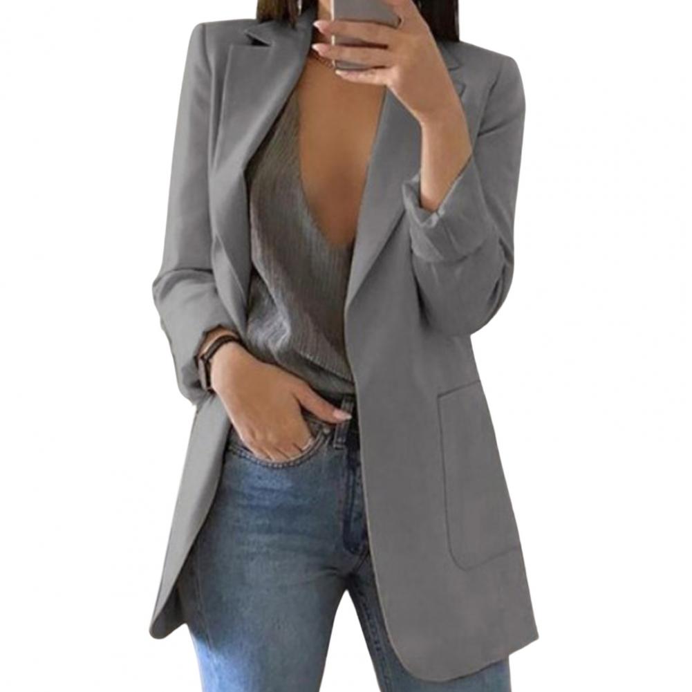 Women's Long Blazer with Timeless Lapels