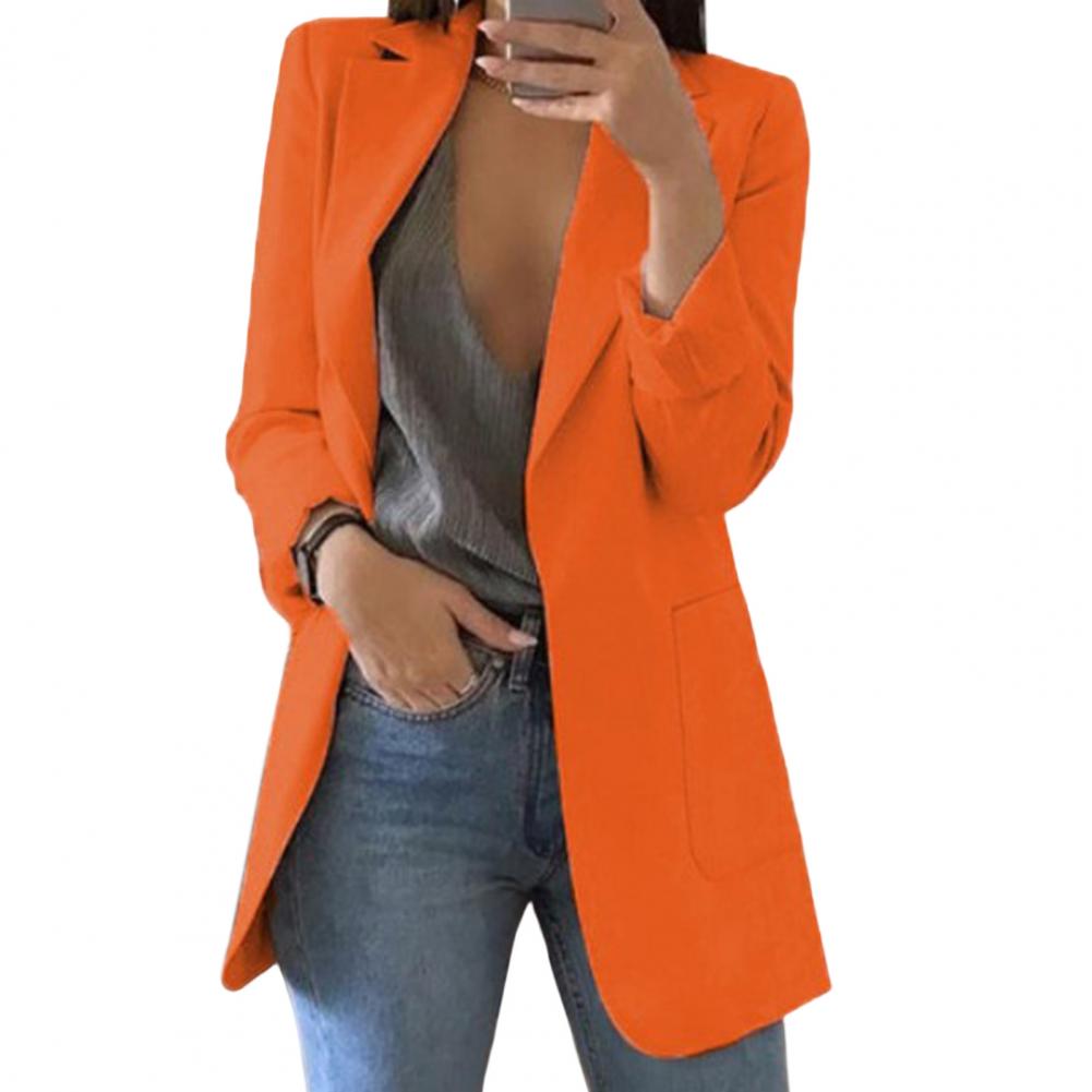 Women's Long Blazer with Timeless Lapels