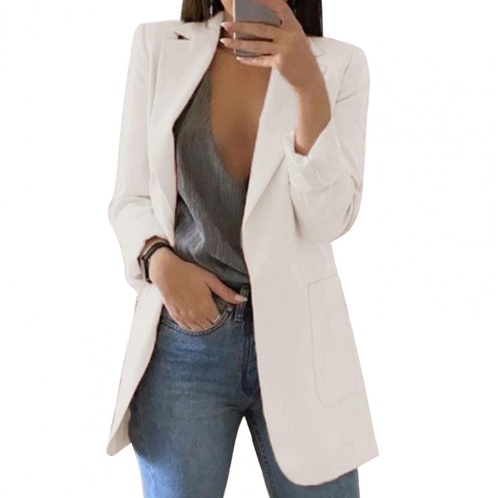 Women's Long Blazer with Timeless Lapels