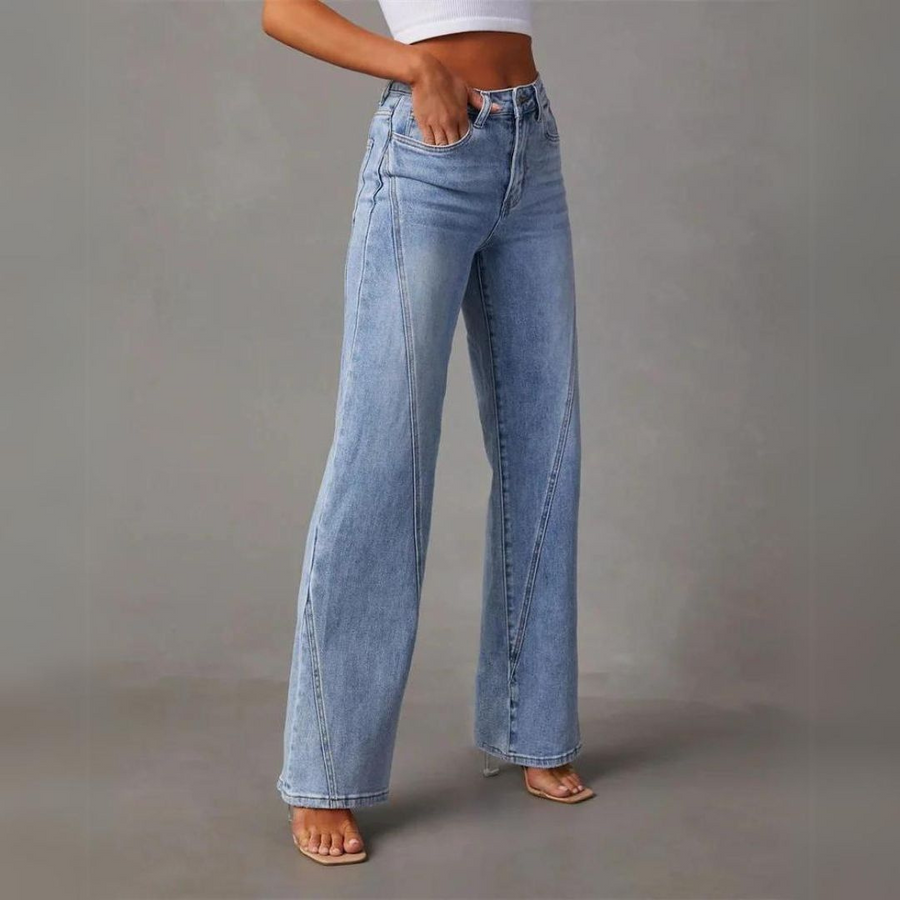 Women's Wide-Leg High Waist Denim Jeans
