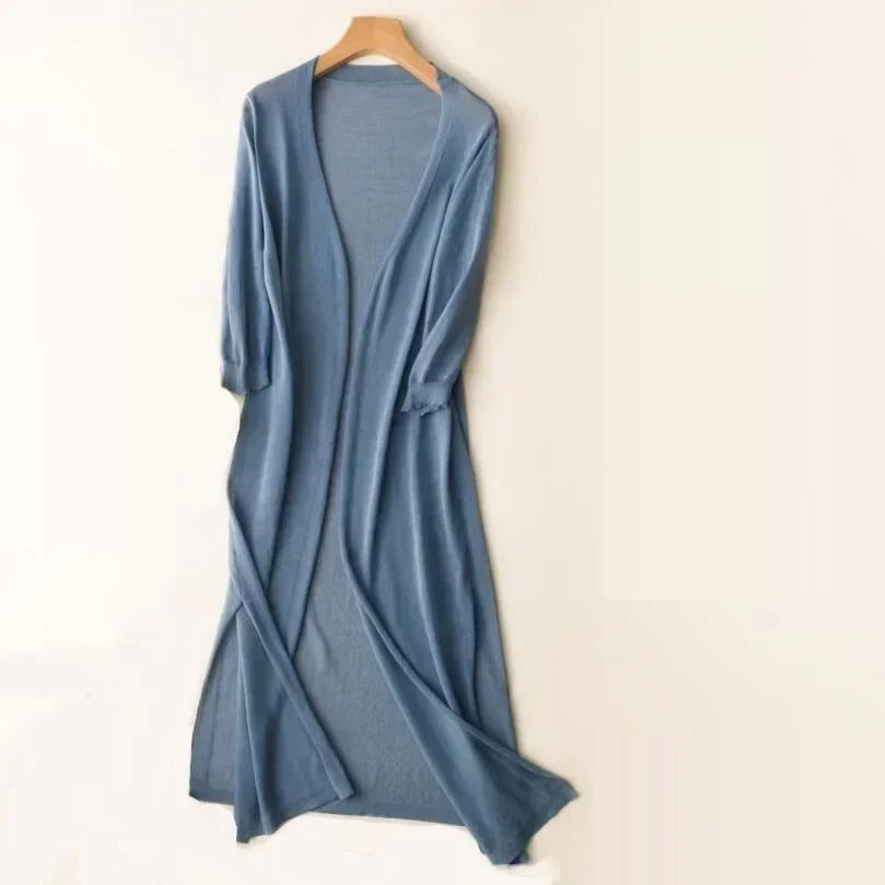 Women's Long Knit Cardigan