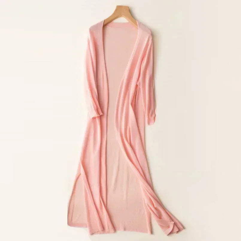 Women's Long Knit Cardigan
