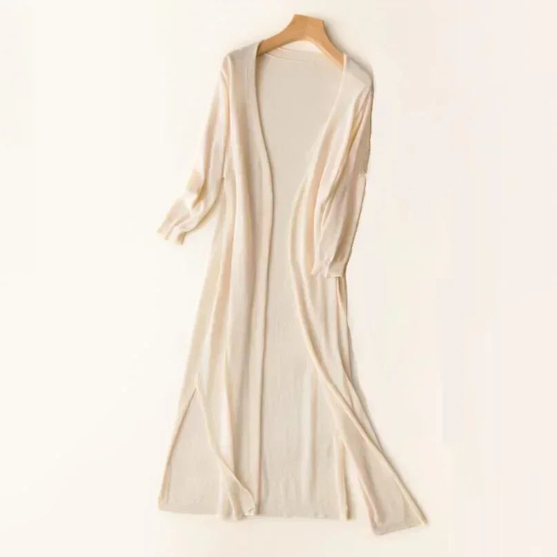 Women's Long Knit Cardigan