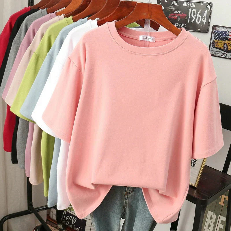 Livia-Rae - Soft Cotton Blend Oversized T-Shirt