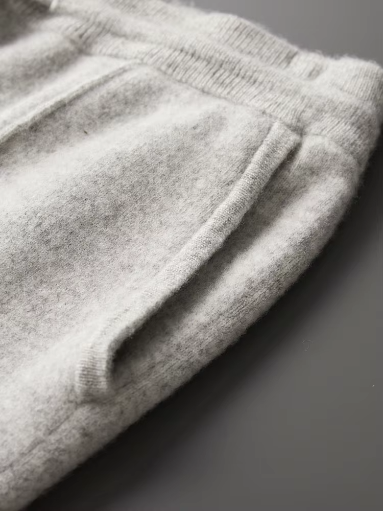 Premium Extra-Fine Merino Wool Relaxed Trousers