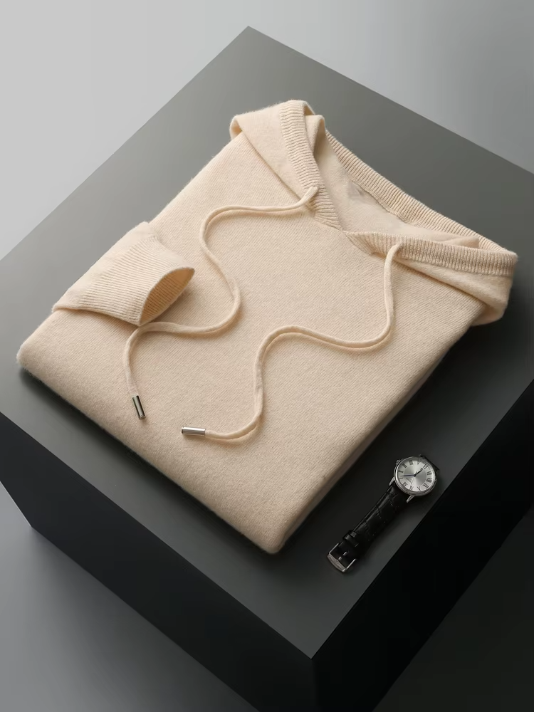 Premium Extra-Fine Merino Wool Leisure Hoodie