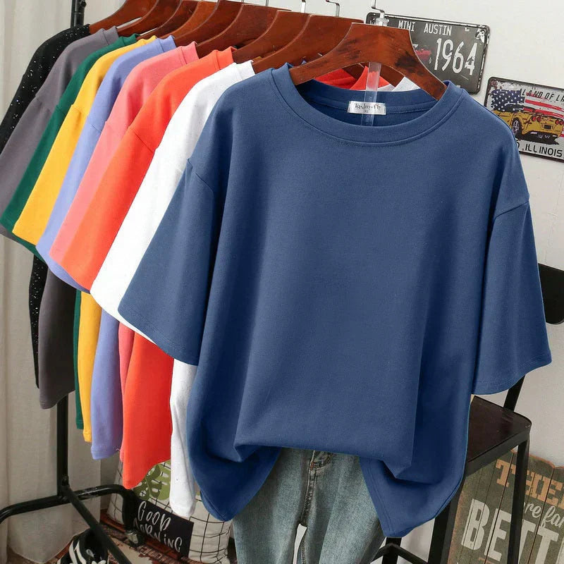 Livia-Rae - Soft Cotton Blend Oversized T-Shirt