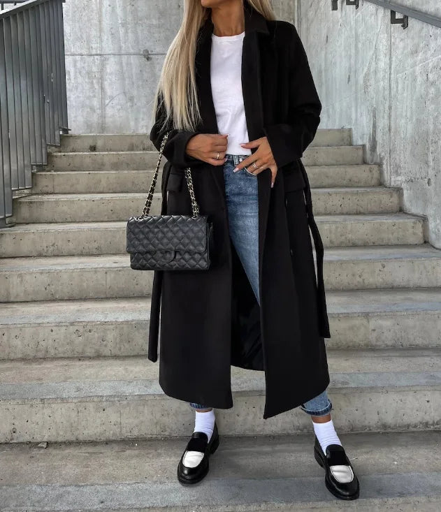 Women's Belted Warm Trench Coat | Winter Collection