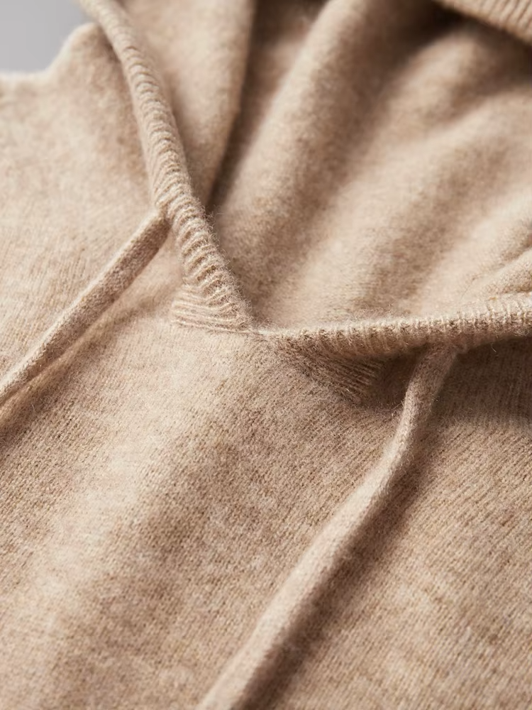 Premium Extra-Fine Merino Wool Leisure Hoodie