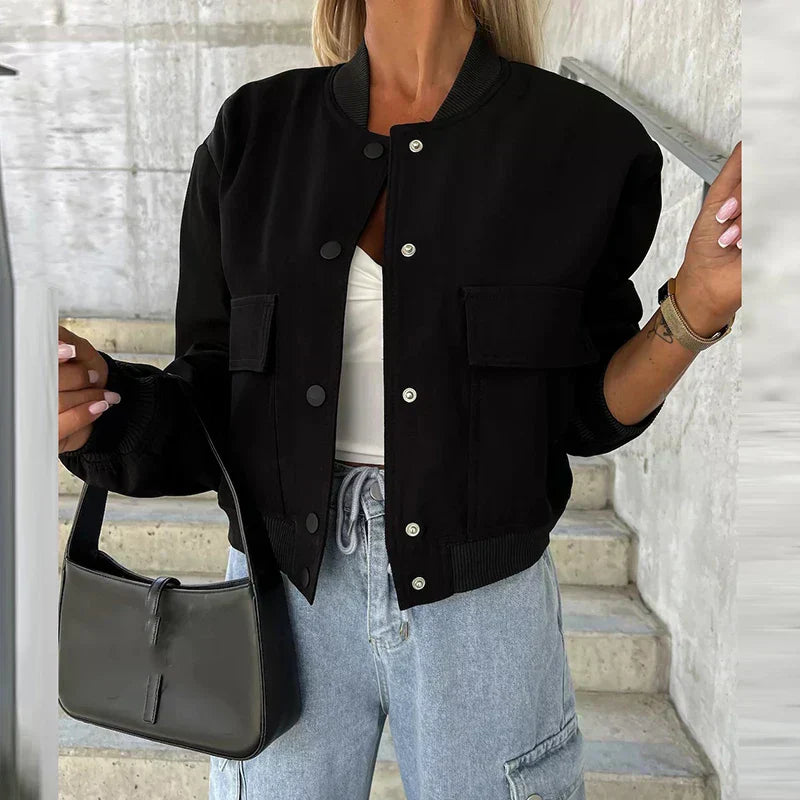 Linde Women's Casual Bomber Jacket