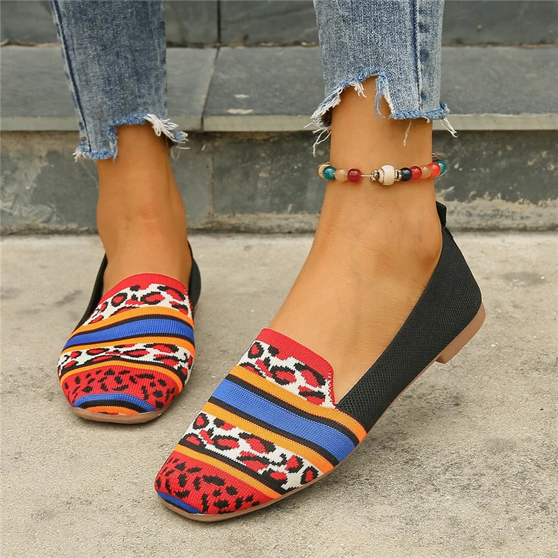 Jaël - Breathable Knitted Slip-On Loafers