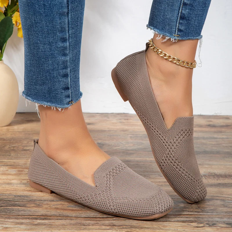 Jaël - Breathable Knitted Slip-On Loafers