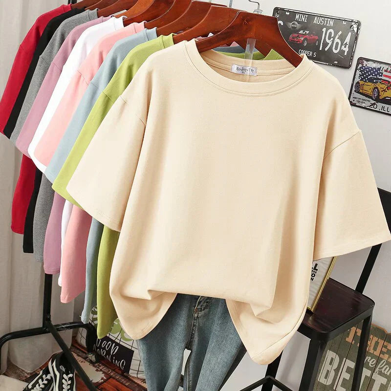 Livia-Rae - Soft Cotton Blend Oversized T-Shirt
