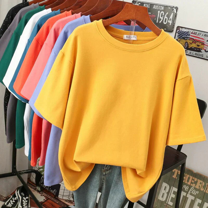 Livia-Rae - Soft Cotton Blend Oversized T-Shirt