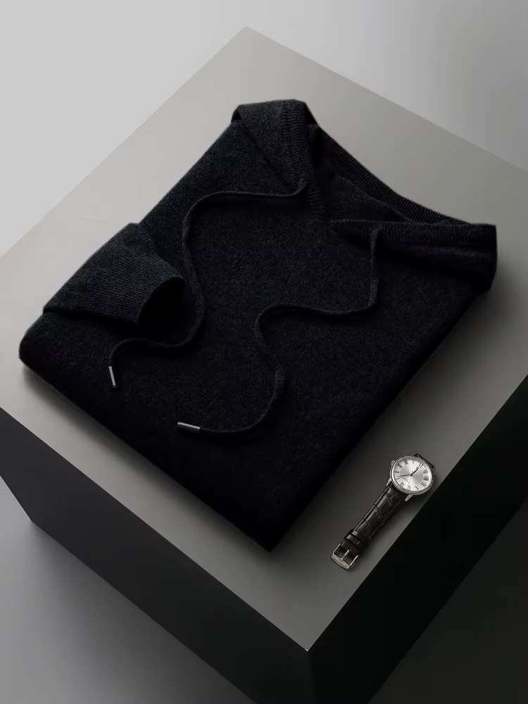 Premium Extra-Fine Merino Wool Leisure Hoodie