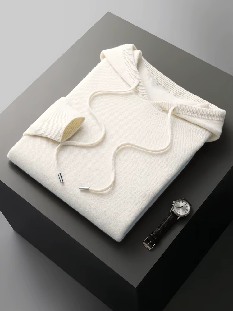 Premium Extra-Fine Merino Wool Leisure Hoodie
