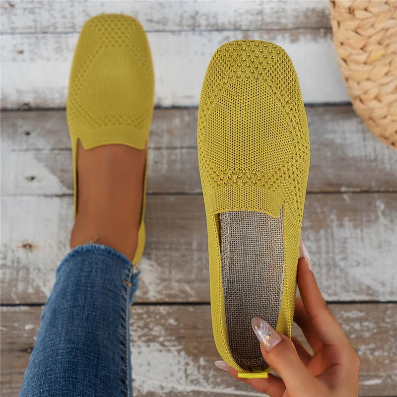 Jaël - Breathable Knitted Slip-On Loafers
