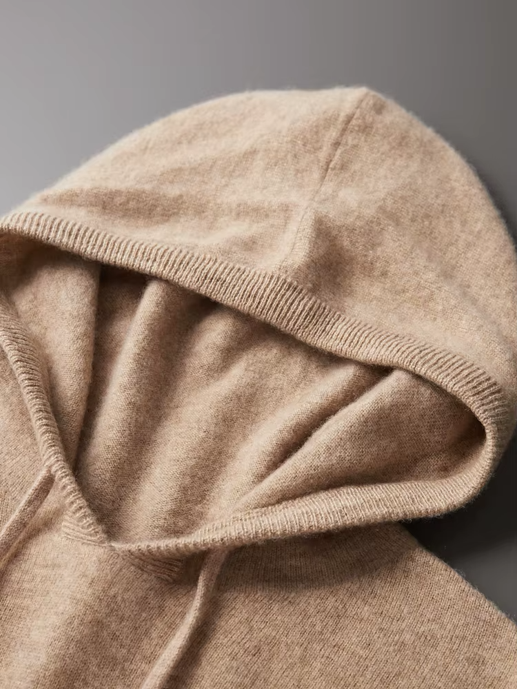 Premium Extra-Fine Merino Wool Leisure Hoodie