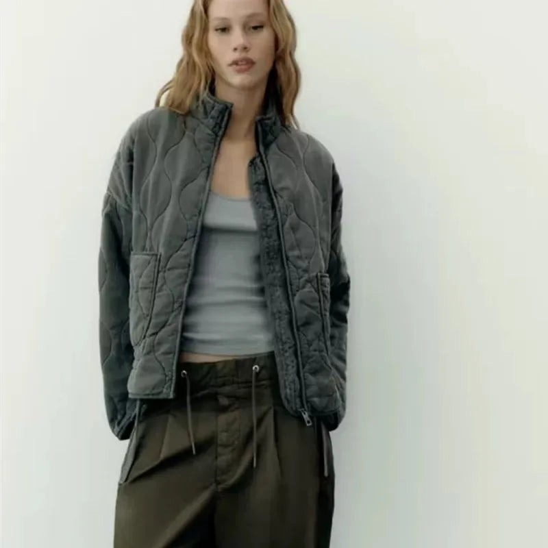 Zinnia – Quilted Everyday Jacket with Pocket Detail