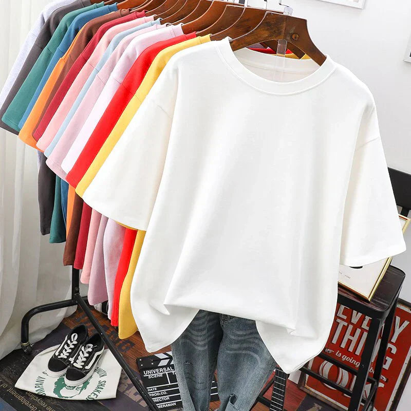 Livia-Rae - Soft Cotton Blend Oversized T-Shirt
