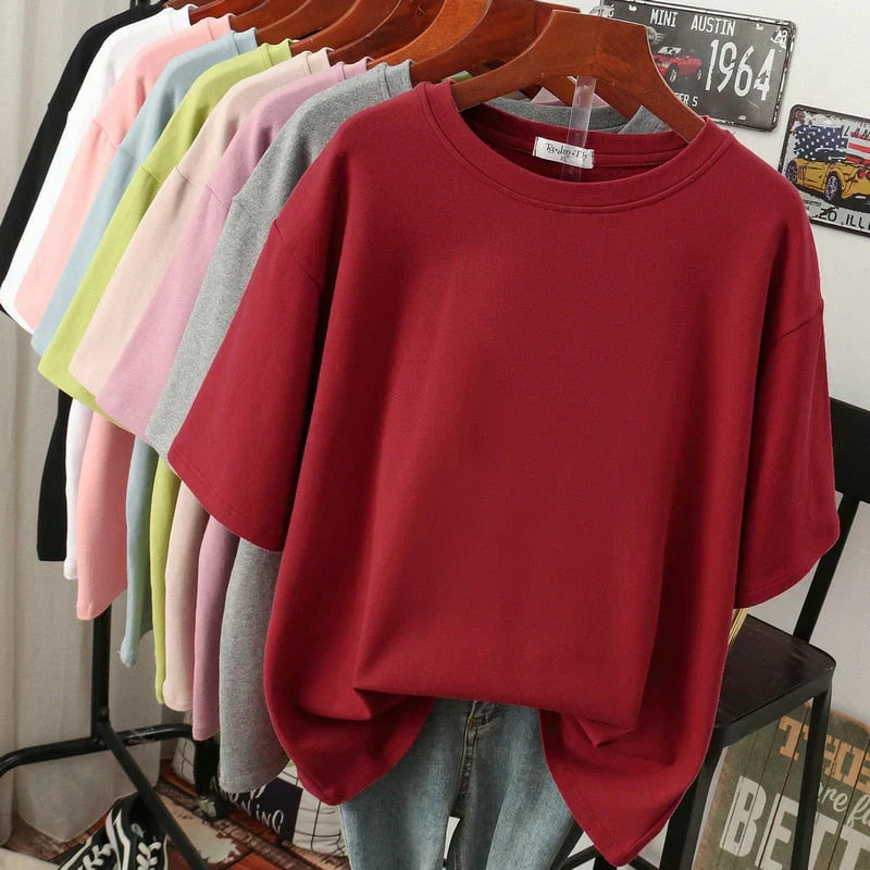 Livia-Rae - Soft Cotton Blend Oversized T-Shirt