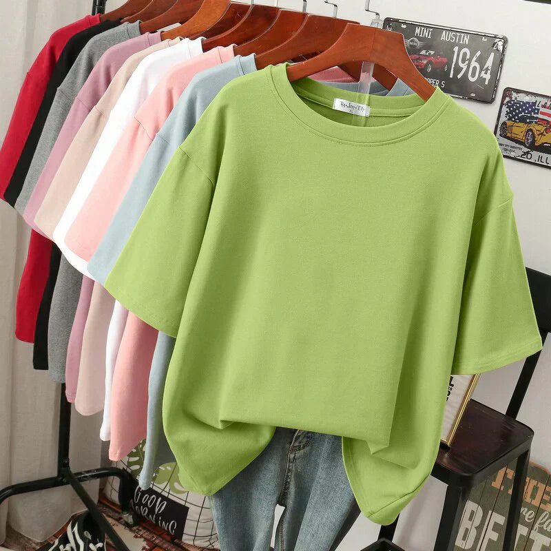 Livia-Rae - Soft Cotton Blend Oversized T-Shirt
