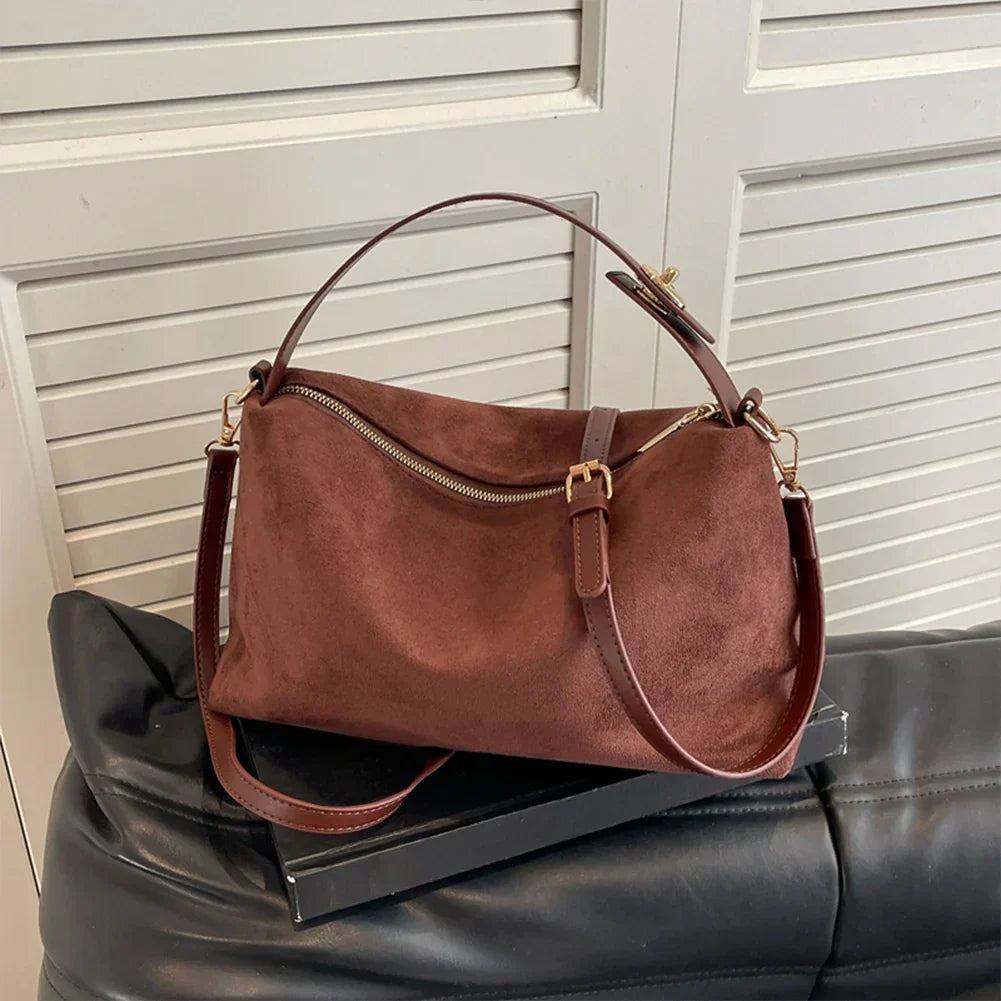 Elena Suede Handbag
