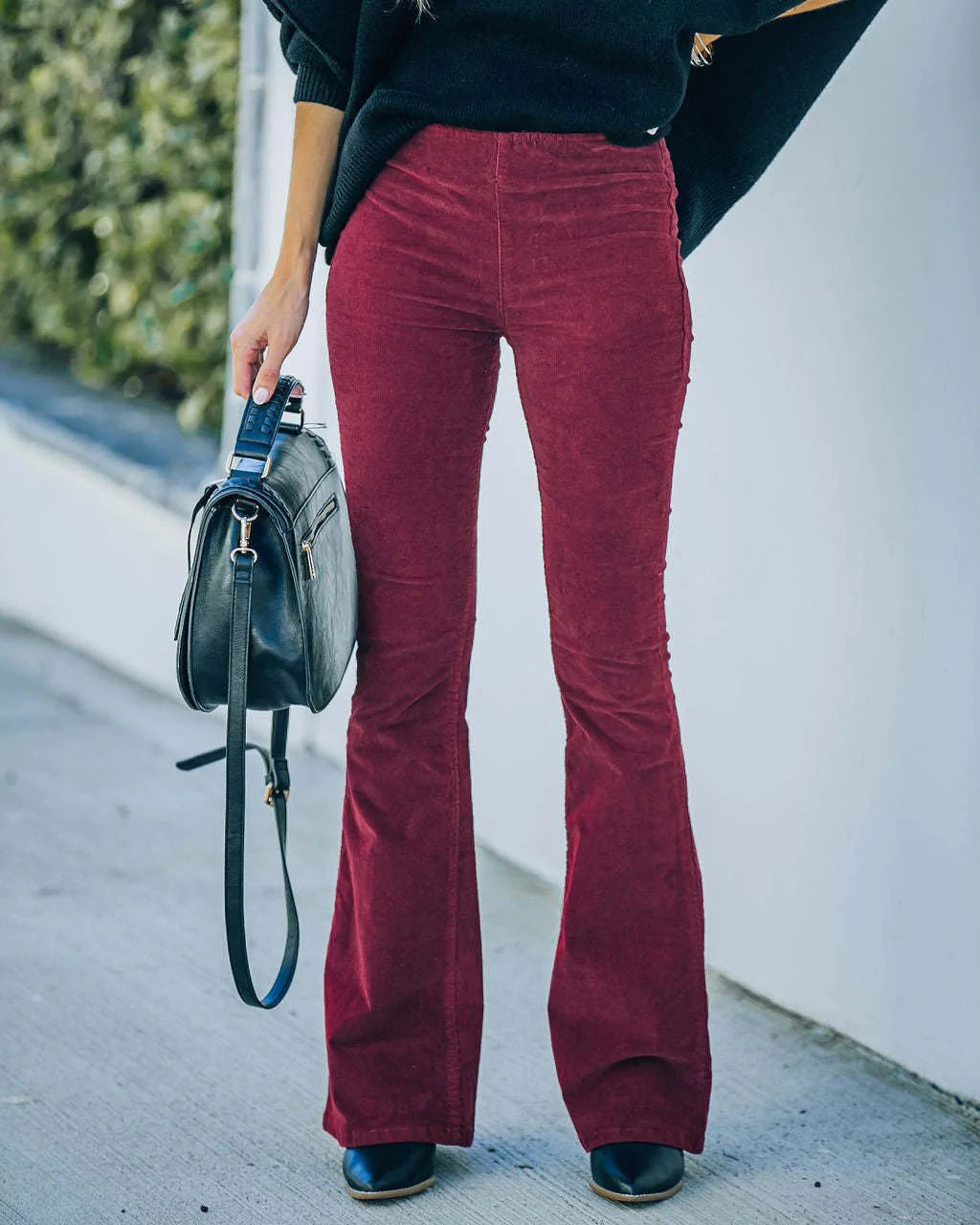 Selena - Women's High-Waisted Flare Trousers - Perfect for Summer