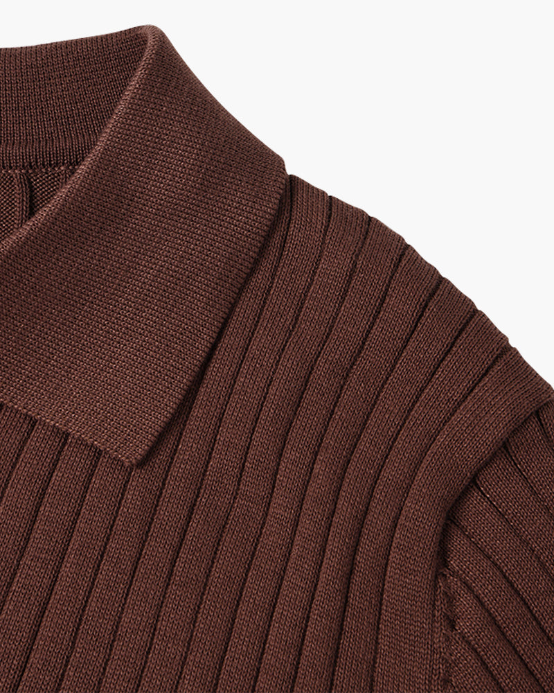 SUWON V-Neck Polo Shirt