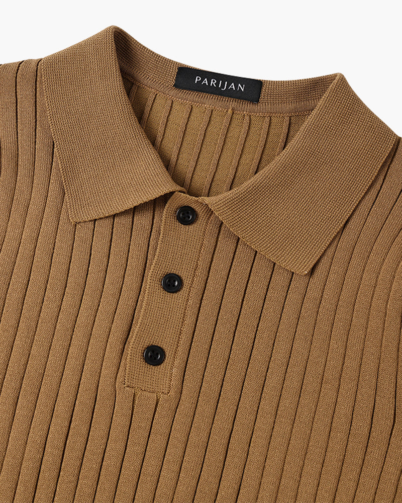 GIMCHEON Knit Polo Top