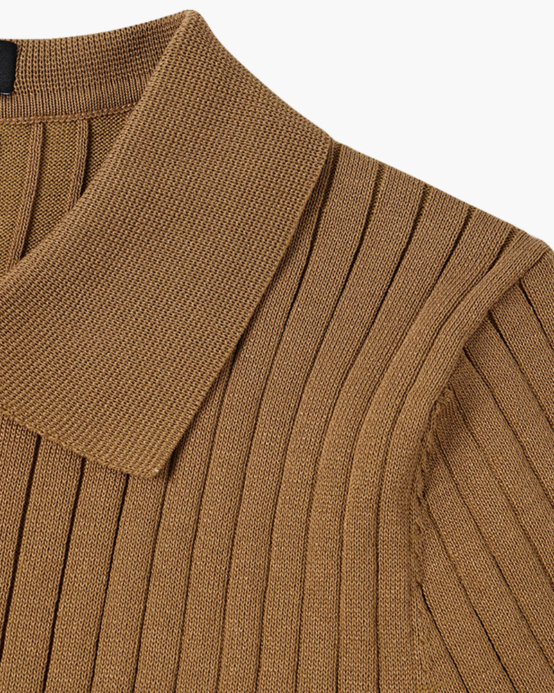 GIMCHEON Knit Polo Top