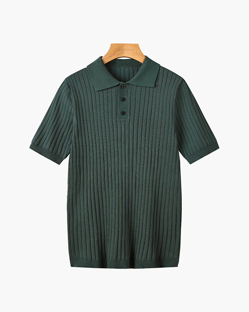 GIMCHEON Knit Polo Top