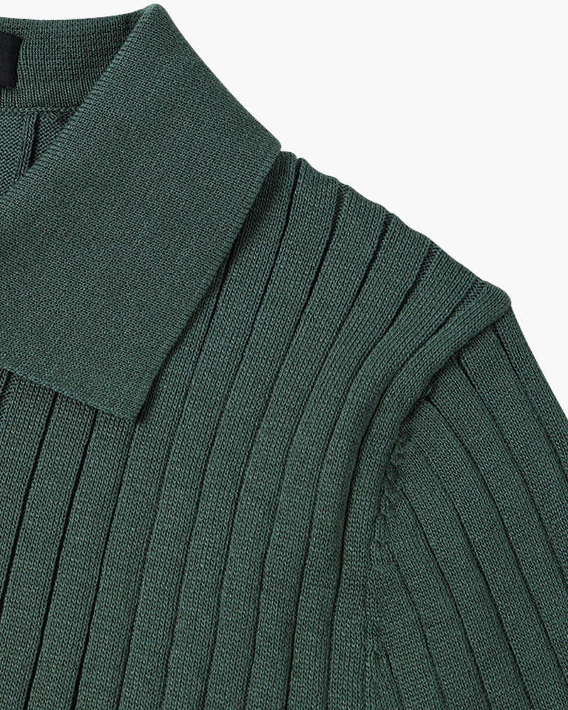 GIMCHEON Knit Polo Top