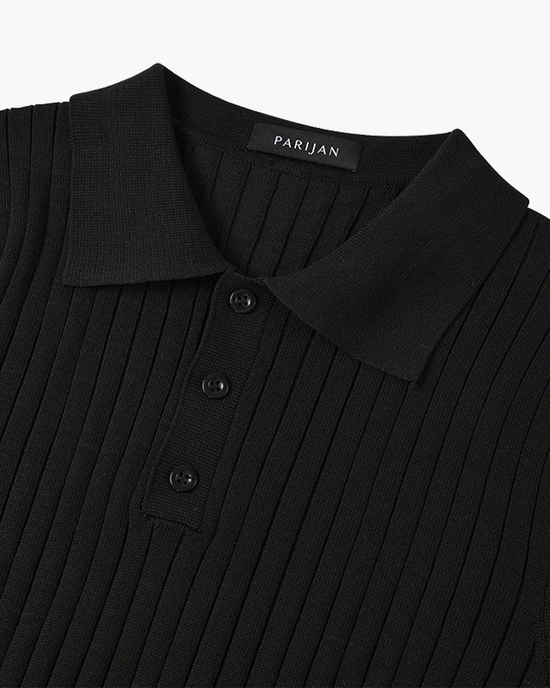 GIMCHEON Knit Polo Top