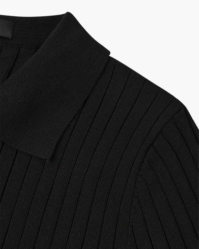 GIMCHEON Knit Polo Top