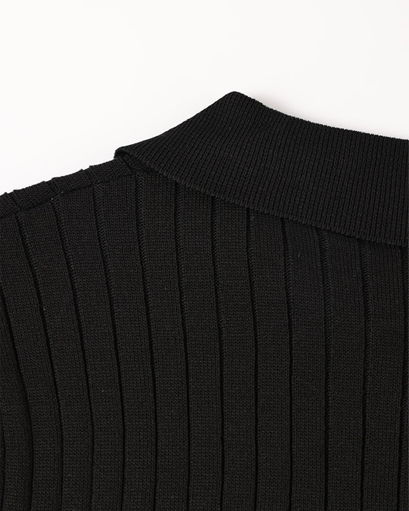 GIMCHEON Knit Polo Top