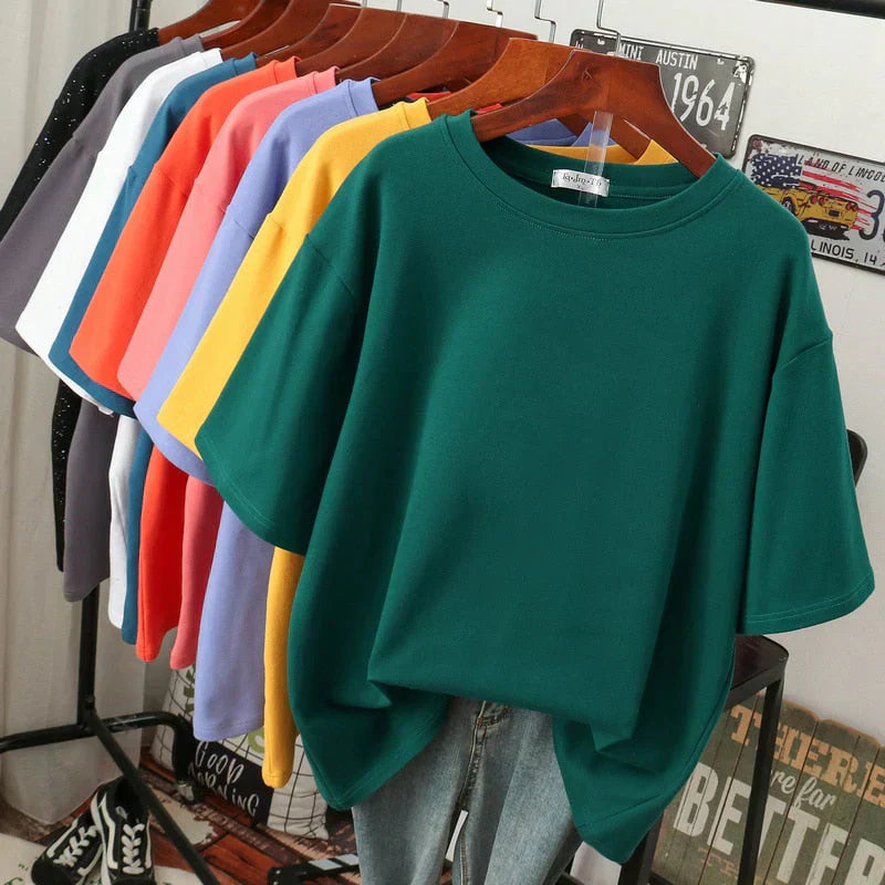 Livia-Rae - Soft Cotton Blend Oversized T-Shirt