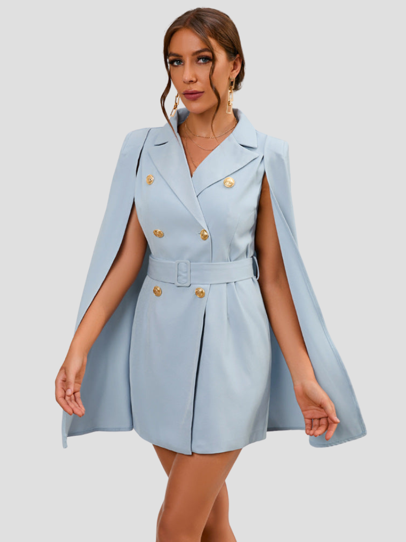 Aurora - Chic Cape Blazer Dress