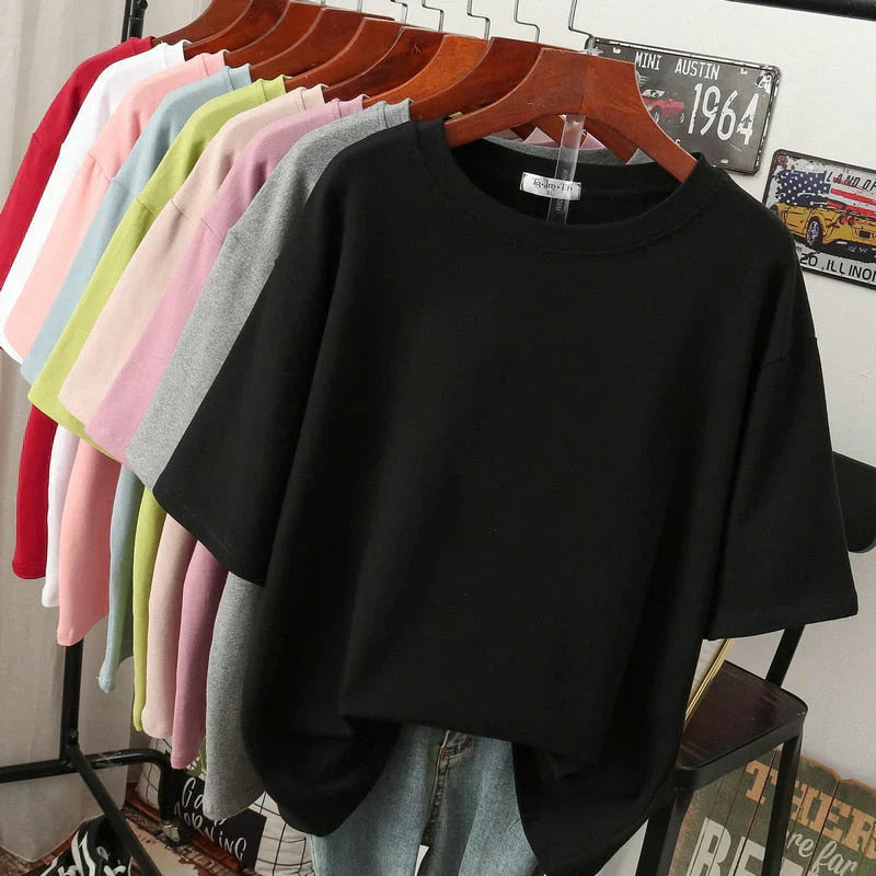 Livia-Rae - Soft Cotton Blend Oversized T-Shirt