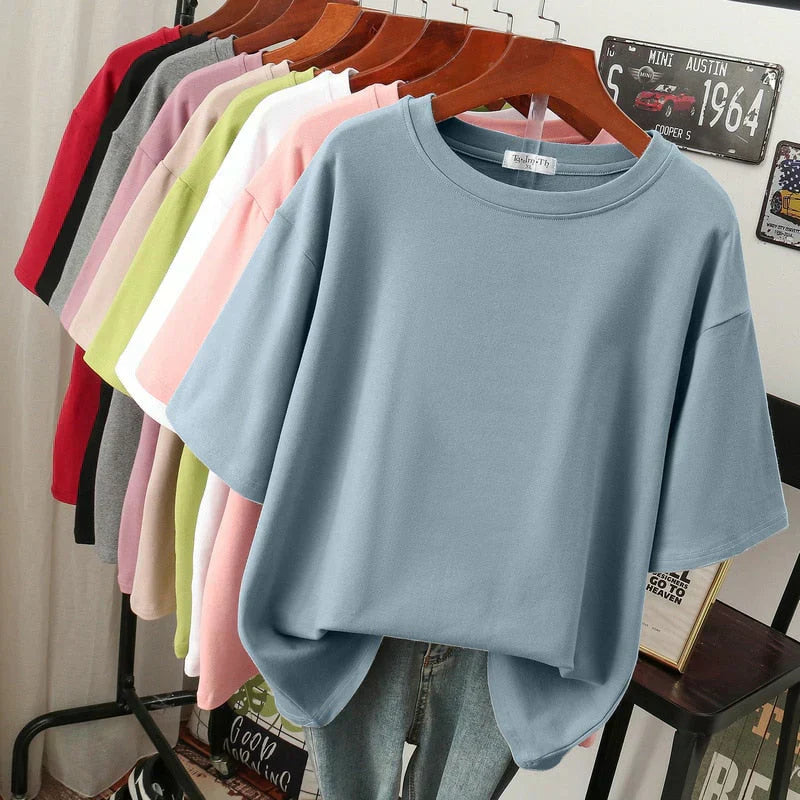 Livia-Rae - Soft Cotton Blend Oversized T-Shirt