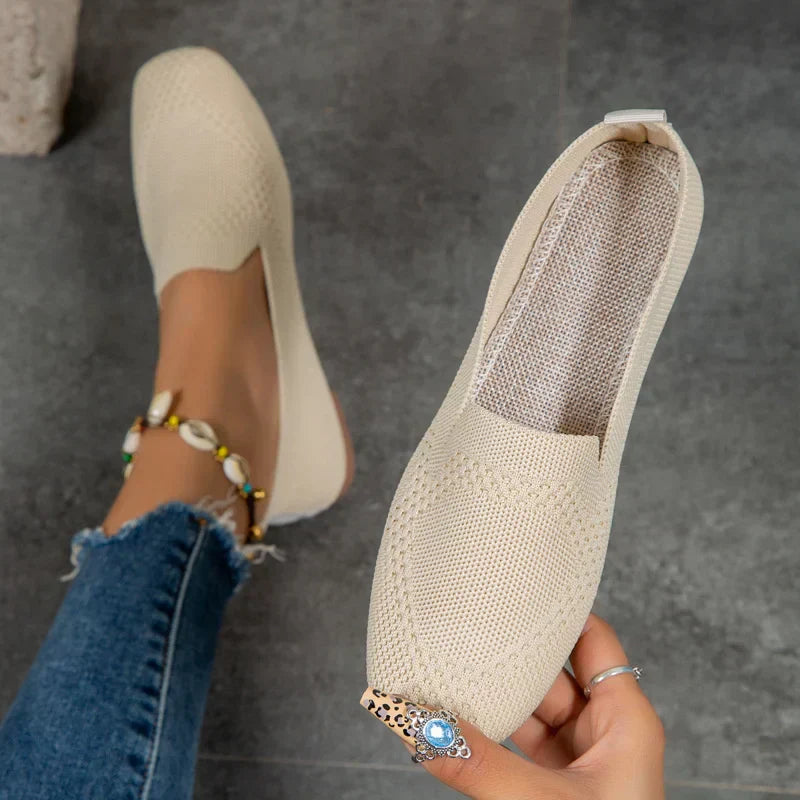 Jaël - Breathable Knitted Slip-On Loafers