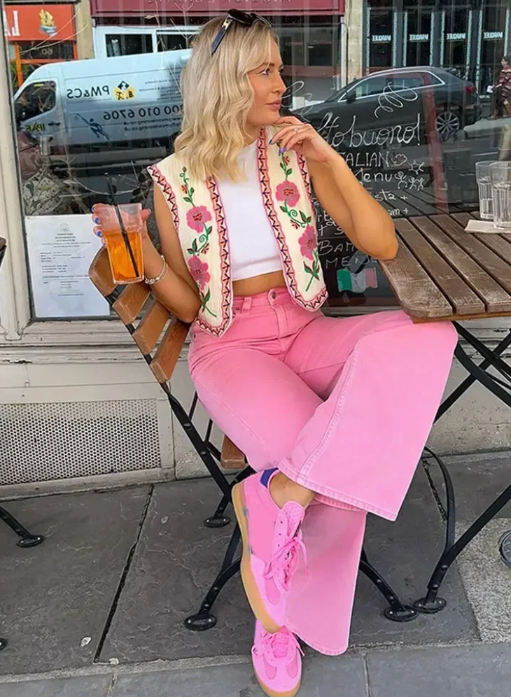 Noorje - Printed Wildflower Gilet